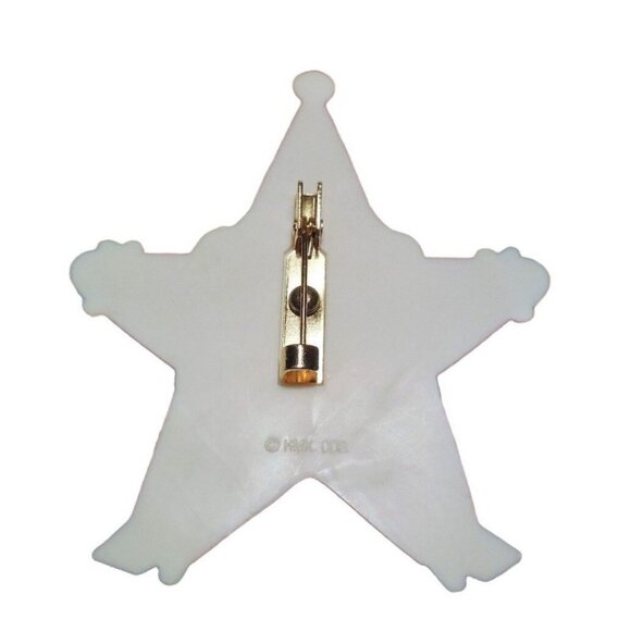 Star-Shaped Santa Claus Brooch Pin - Picture 6 of 9